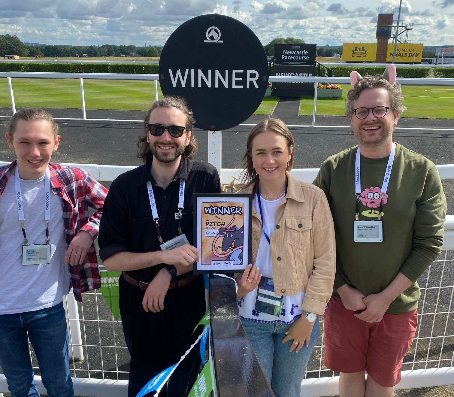 Andrew as part of the award-winning team at Northumbrian Water's Innovation Festival