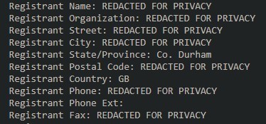 Image showing redacted data 