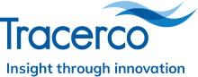 Tracerco logo in blue with wave design