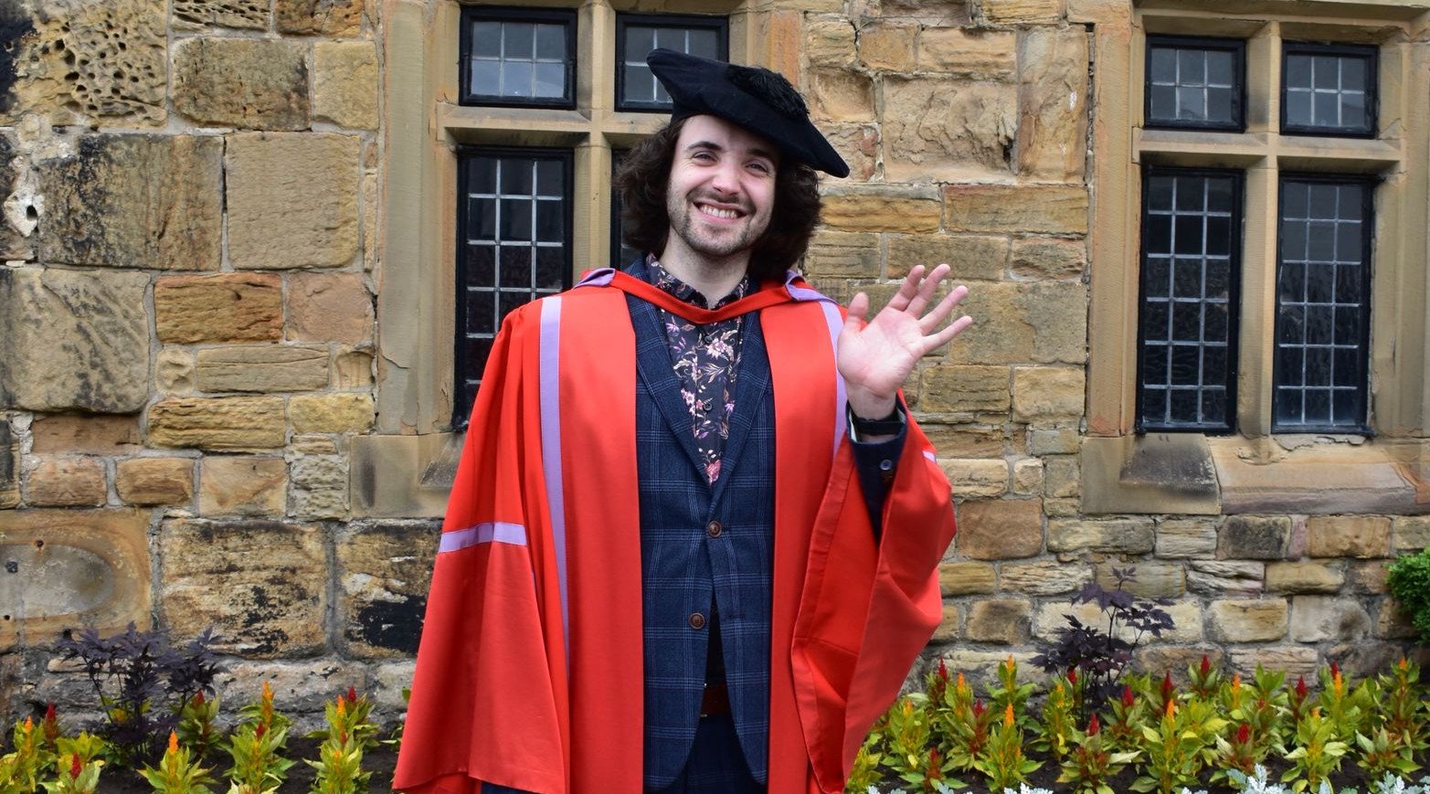 Andrew Blance on PhD graduation day